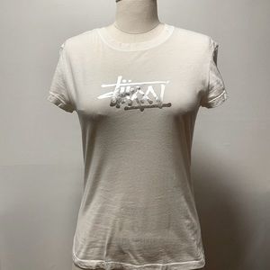 Stussy Girls XXV Baby Tee – White Size L